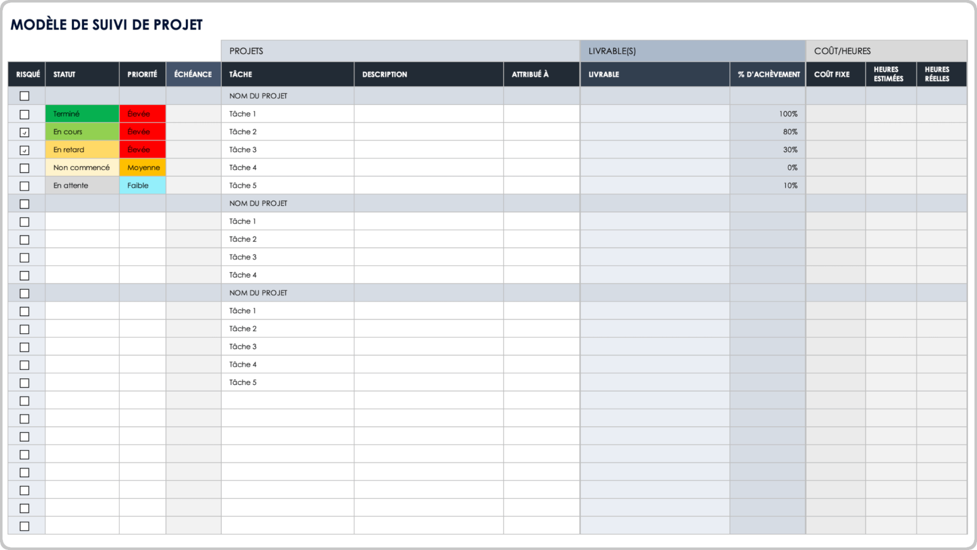 Gestion de projet - Suivi de projet