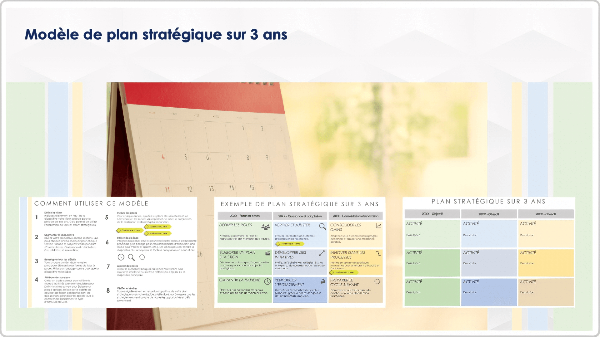  Modèle de plan stratégique sur 3 ans