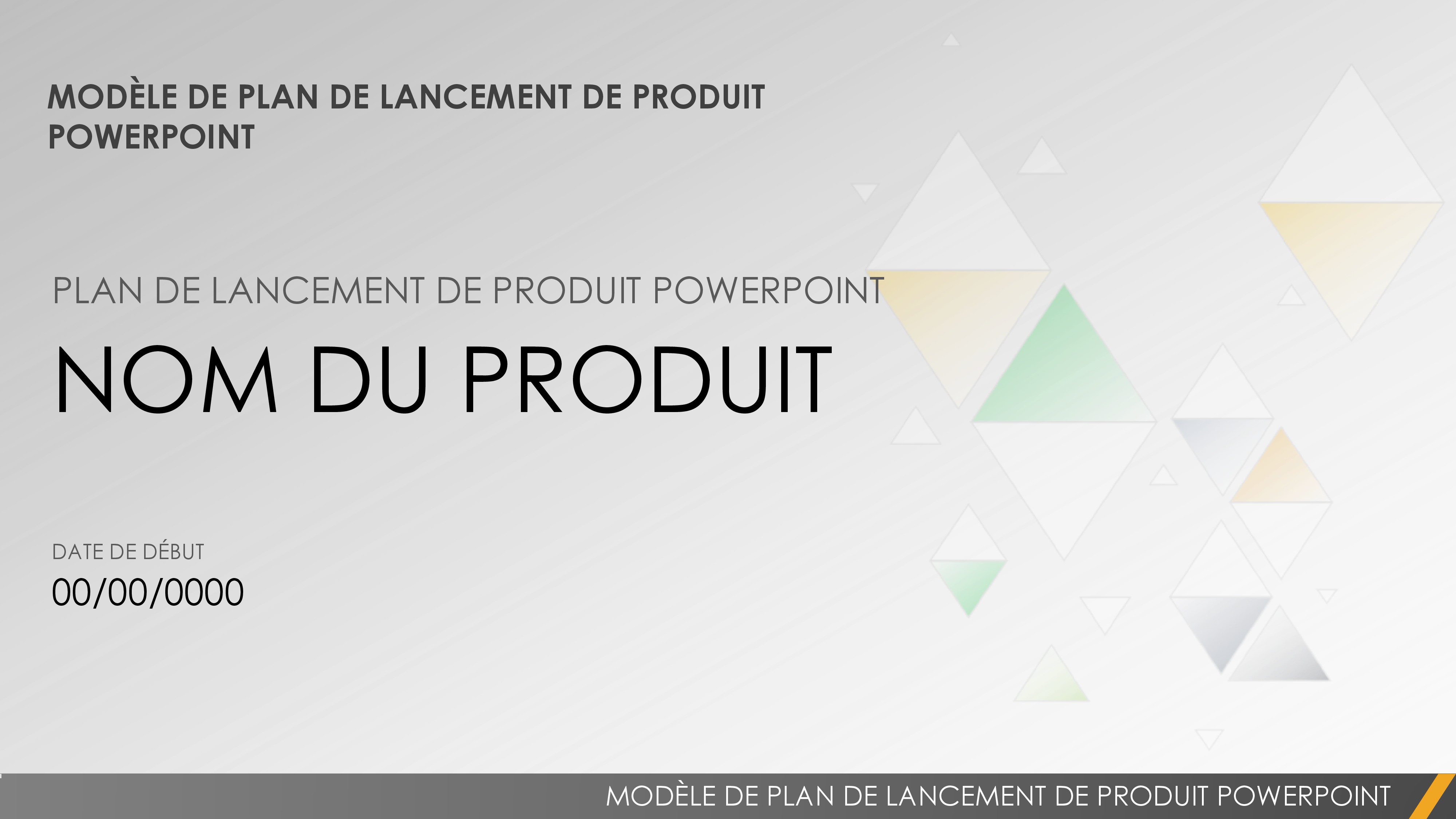 Plan de lancement de produit Powerpoint