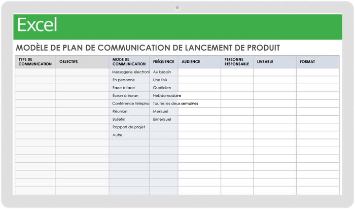 Plan de communication lancement produit