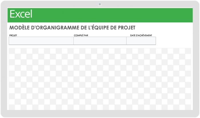 Organigramme de l'équipe projet