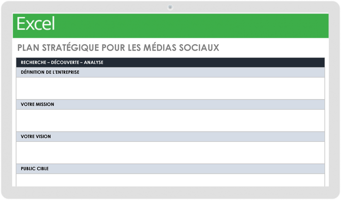 Plan stratégique des médias sociaux